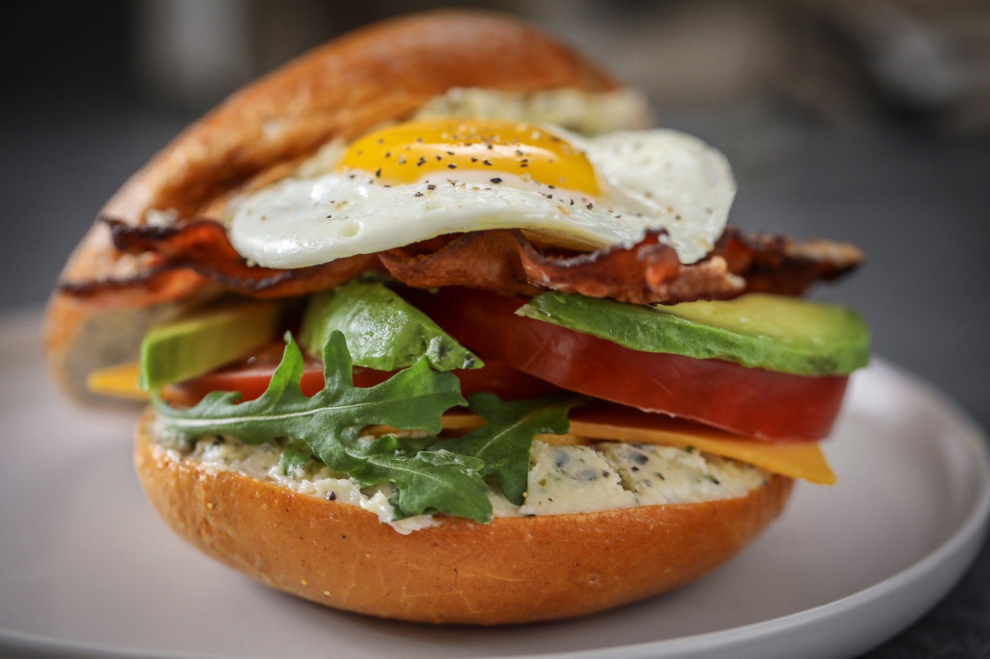Breakfast sandwich with Epicurean Butter