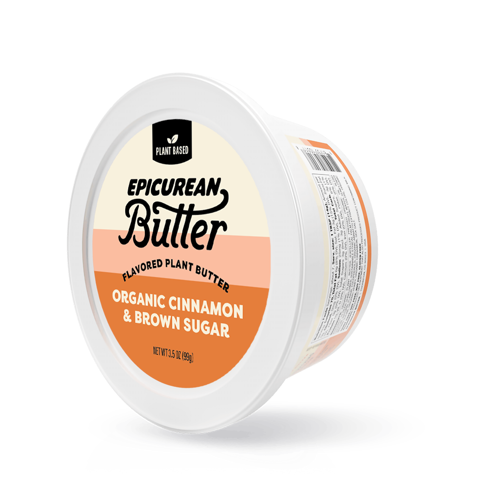Plant Based Organic Cinnamon & Brown Sugar tub side
