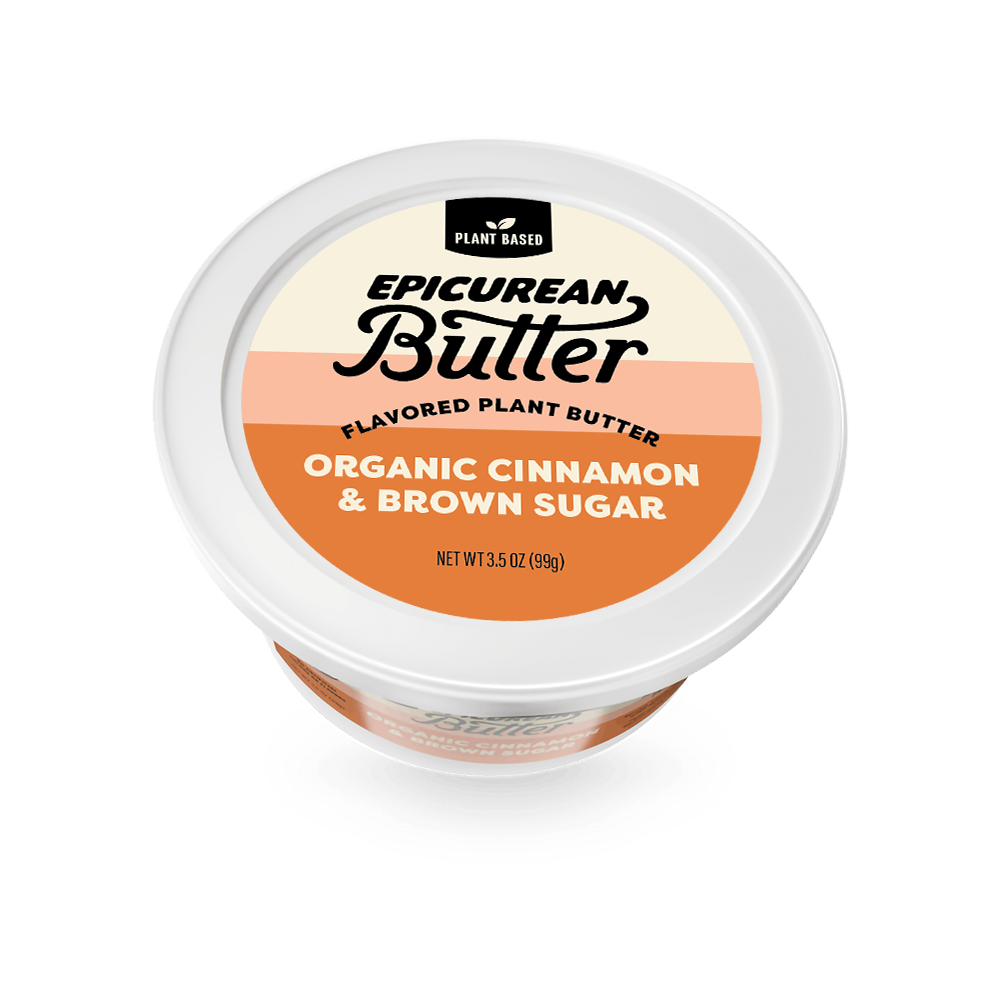 Plant Based Organic Cinnamon & Brown Sugar tub side