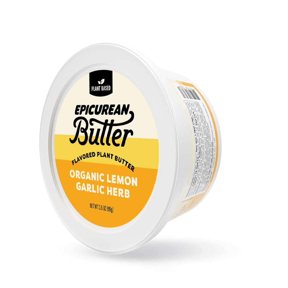 Plant Based Organic Lemon Garlic Herb tub side