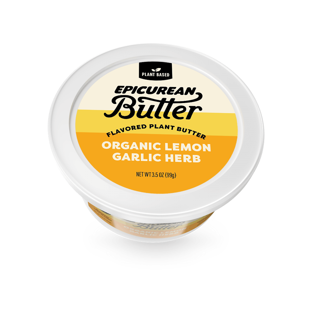 Plant Based Organic Lemon Garlic Herb tub side